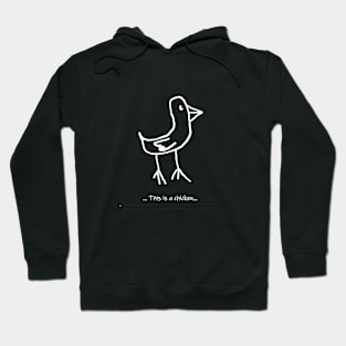 This is a chicken dark Hoodie